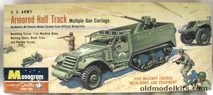 Monogram 1/35 US Army Armored Half Track Multiple Gun Carriage - Four Star Issue, PM23-149 plastic model kit